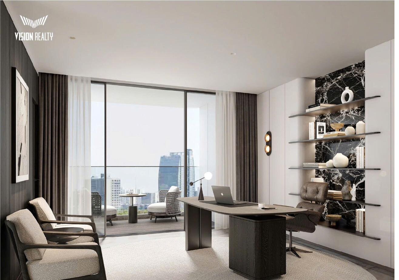 Phòng làm việc căn duplex tầng cao The Magnolia Long Biên