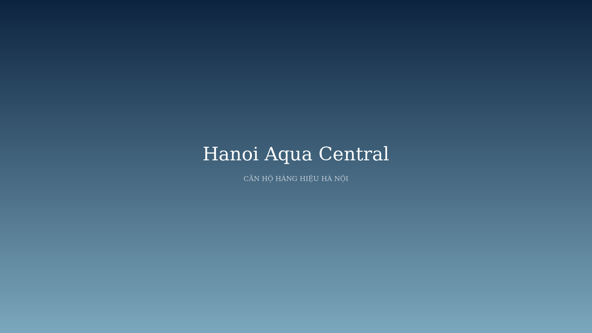 Hanoi Aqua Central - Tòa căn hộ cao cấp view Hồ Tây - Trúc Bạch phối cảnh tổng thể