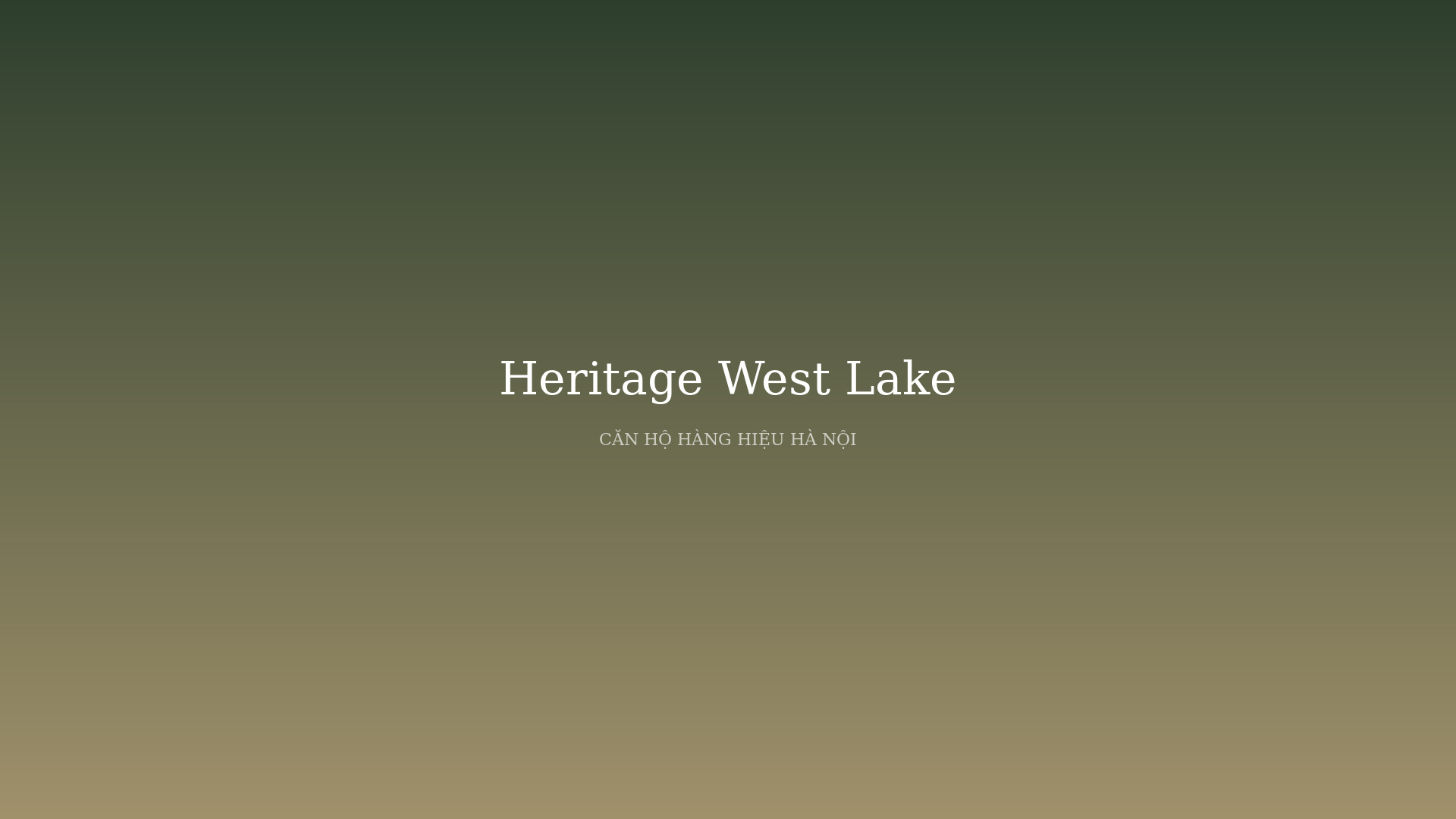 Heritage West Lake - Khu căn hộ - căn hộ dịch vụ Somerset bên Hồ Tây phối cảnh tổng thể
