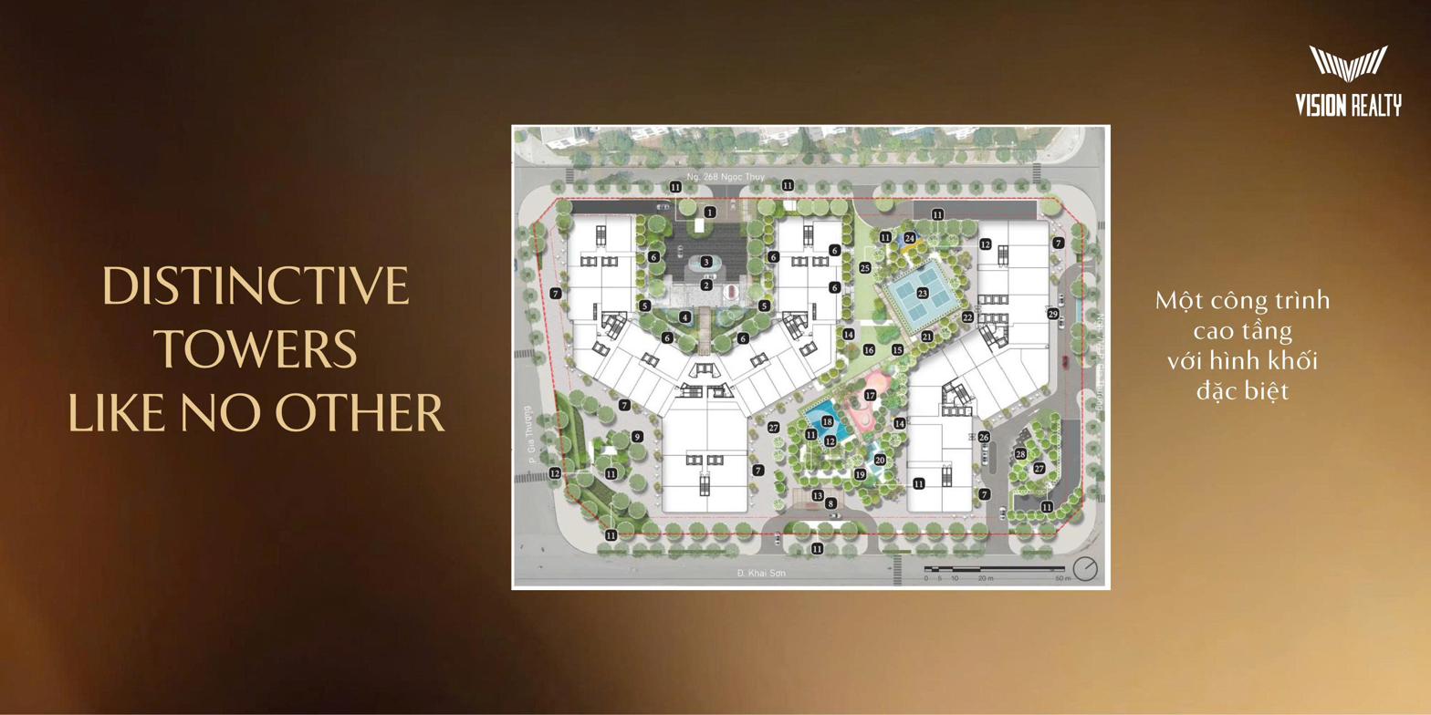 Quy hoạch tổng thể The Magnolia với hình khối kiến trúc đặc biệt